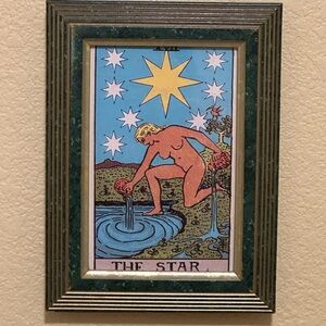 “THE STAR” Tarot Card Framed Print